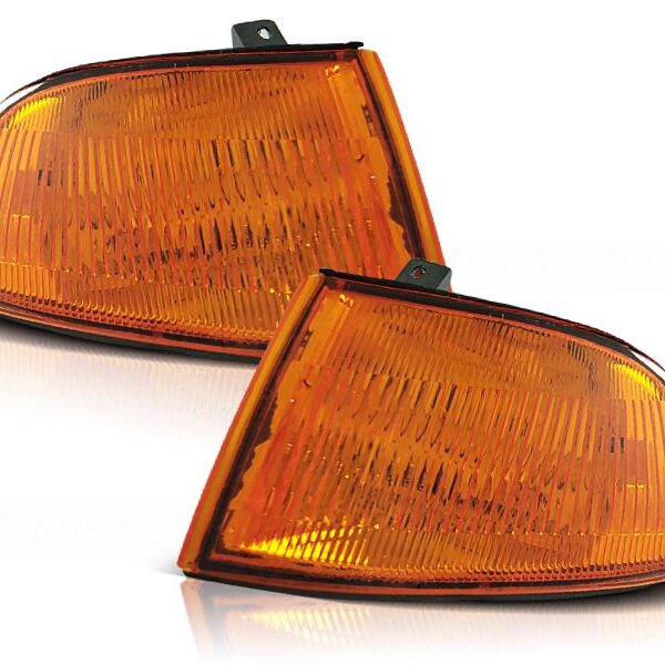 Комплект тунинг мигачи към фара за Honda Civic 2/3 врати 1991-1995 оранжеви ляв + десен