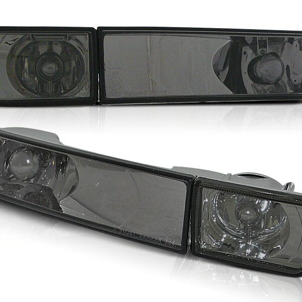 Комплект тунинг LED мигачи в бронята за VW Golf III 1991-1997/Vento 1992-1998 опушени ляв + десен