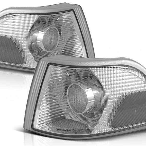 Комплект тунинг мигачи към фара за Volvo S70/V70/C70 1996-1999 с хром основа ляв + десен