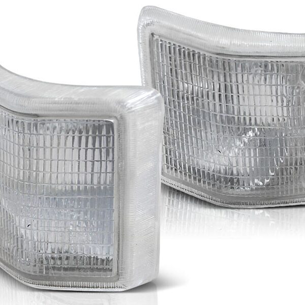 Комплект тунинг мигачи към фара за VW T3 1979-1992 с хром основа ляв + десен