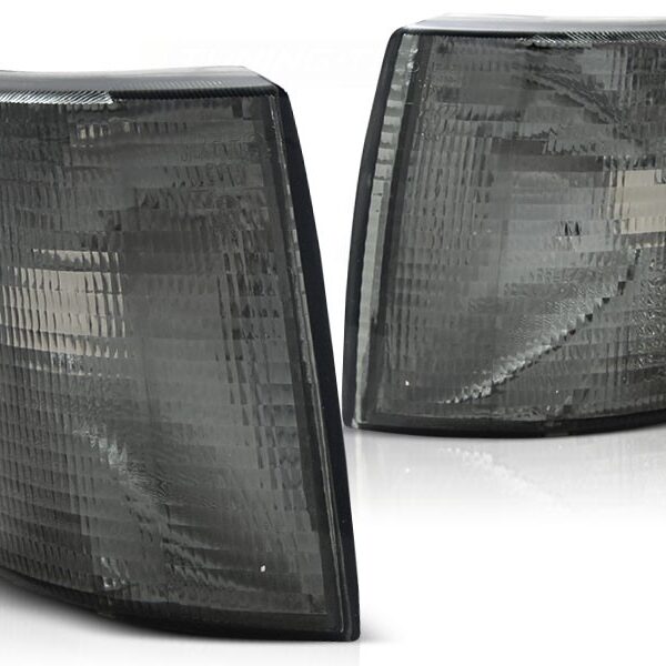 Комплект тунинг мигачи към фара за VW T4 Transporter 1990-2003/Caravel/Multivan 1990-1996 опушени ляв + десен