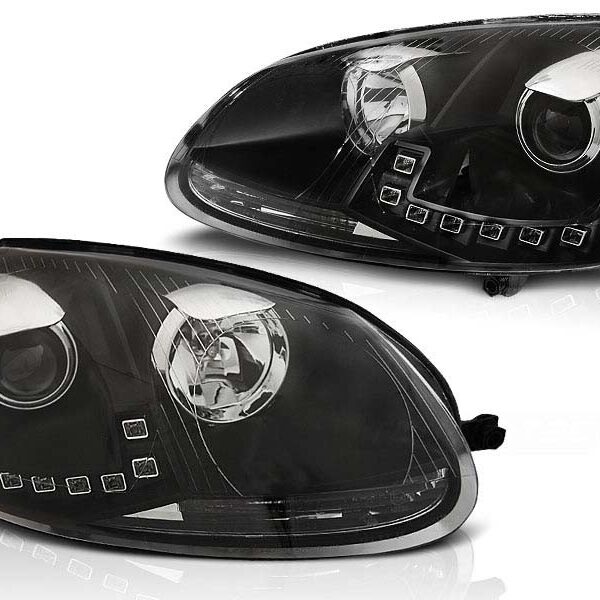 Комплект тунинг фарове за VW GOLF 5 10.2003-2009 DRL , ляв и десен