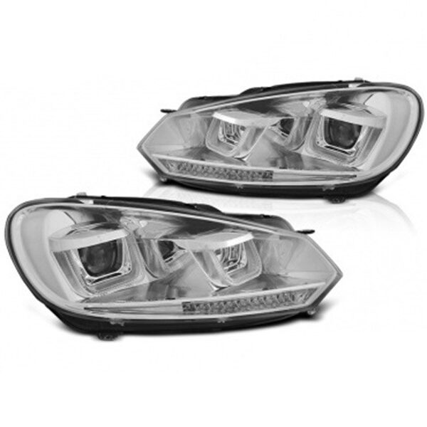 Комплект тунинг фарове за VW Golf VI 2008-2012 година, ляв + десен