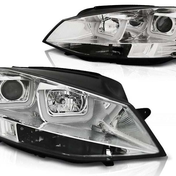 Комплект тунинг фарове за VW GOLF 7 след 11.2012 година , ляв и десен